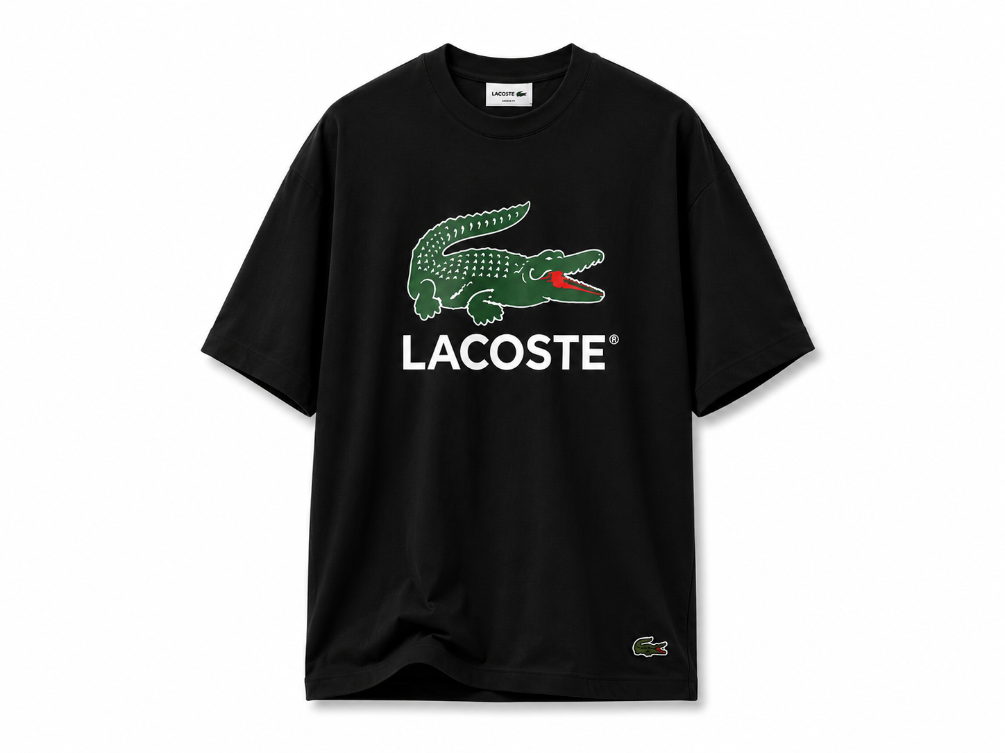 Lacoste Noir – T-shirt Élégant et Intemporel