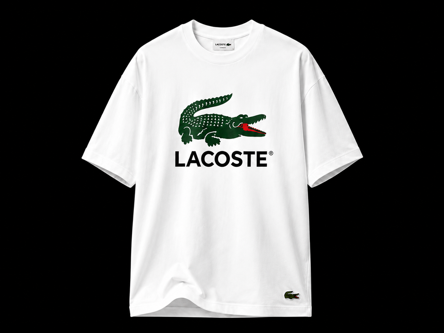 Lacoste Noir – T-shirt Élégant et Intemporel